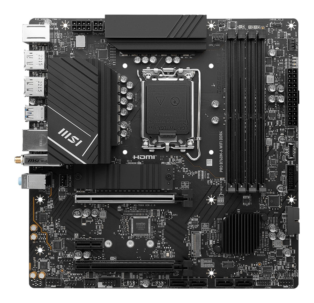 EAN 4711377026383 - MSI PRO B760M-A WIFI DDR4 placa base Intel B760 LGA 1700 micro ATX imagen 2