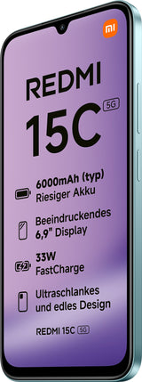 EAN 6932554458669 - Xiaomi Redmi 15C 17,5 cm (6.9") 5G USB Tipo C 4 GB 128 GB 6000 mAh Verde imagen 4