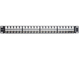 Delock 43280 19" Keystone Patch Panel 48 Port 1 U Black