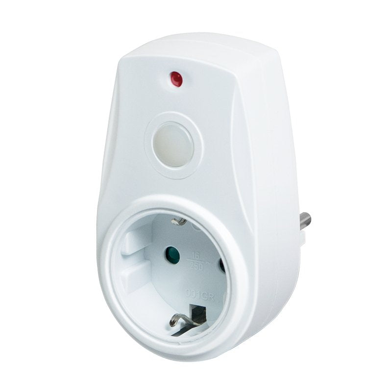 Enchufe Con Sensor Dia Noche Blanco   Logilink