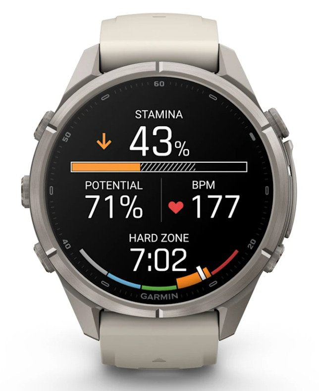 Garmin Fenix 9 Pro Inreach Lte 43mm Titanio Con Correa De Silicona En Blanco