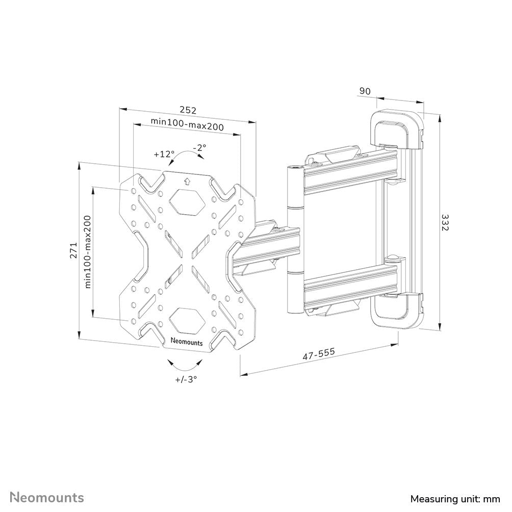 EAN 8717371448790 - Neomounts WL40S-850BL12 soporte para TV 139,7 cm (55") Negro imagen 20