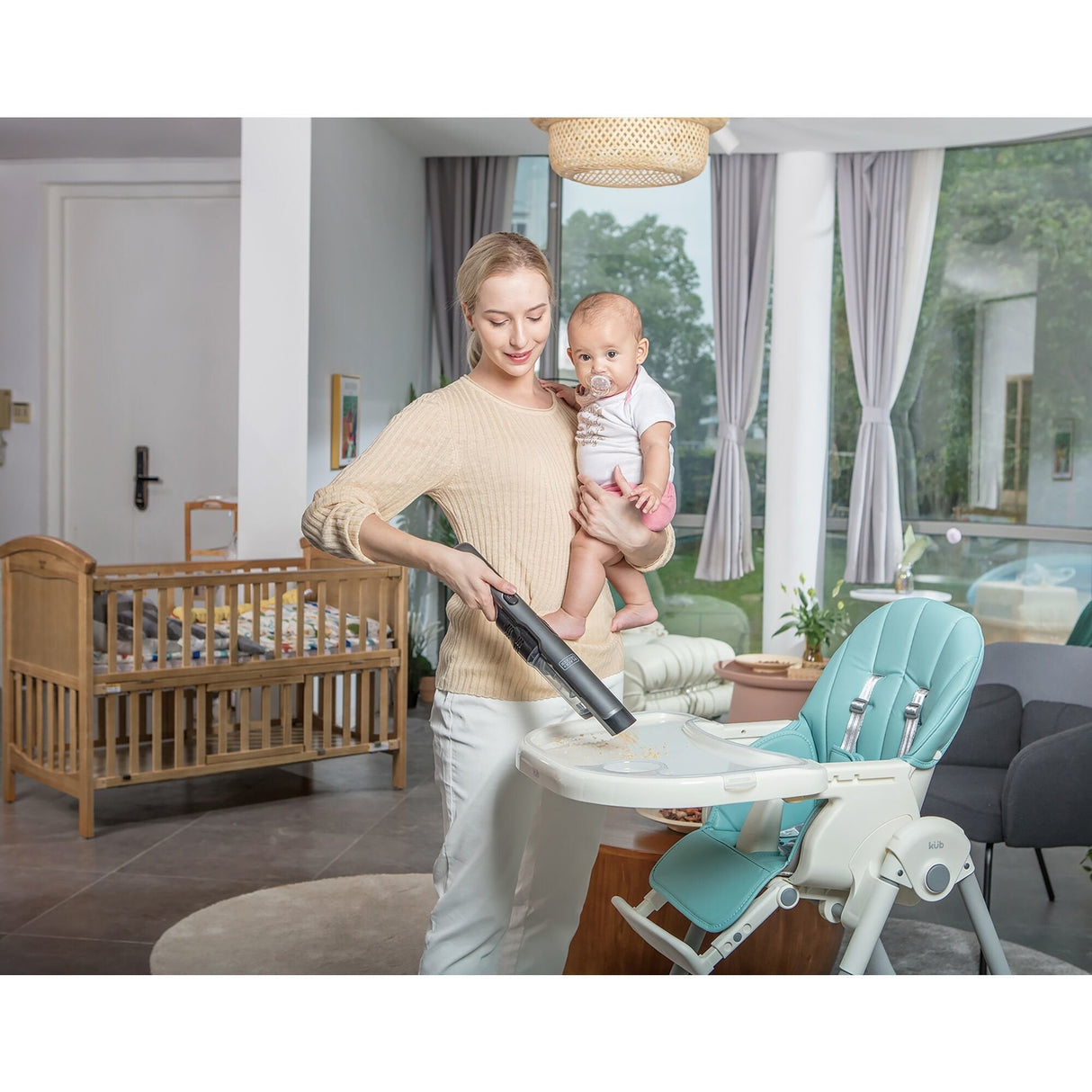 Aspiradora De Mano  Black & Decker Dvc320b21-Qw Titanio