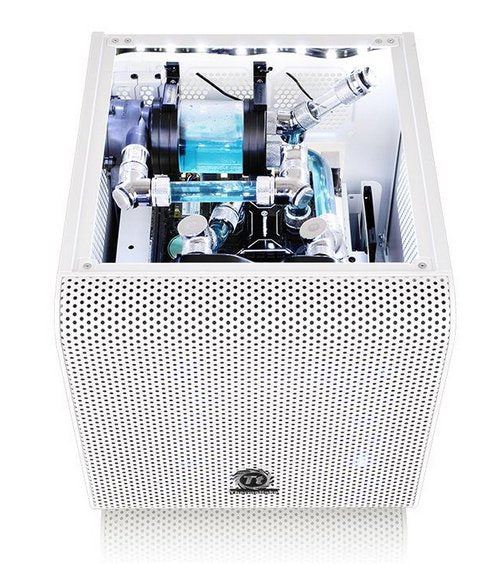 Caja Pc Thermaltake Minitorre Mini Itx Core V1 Blanco Ca-1b8-00s6wn-01