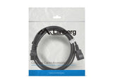 Lanberg Cable Alargador De Alimentacion 3 Metros  Ca-C13e-11cc-0030-Bk Conectores Iec320 C13 / Iec320 C14