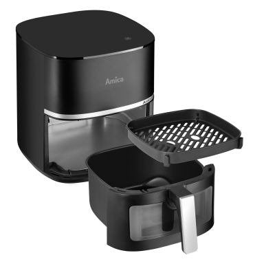 EAN 5906006950972 - Amica AFM 5020 Sencillo 5,2 L Independiente 1600 W Freidora de aire caliente Negro imagen 6