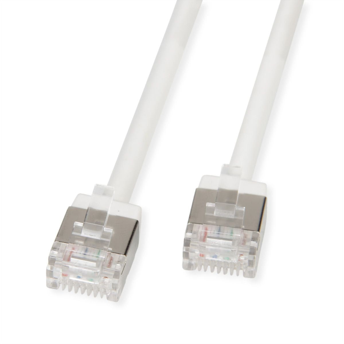 Roline U Ftp Datacenter Cable De Red Cat.6a (Class Ea), Lsoh, Slim, Extra Kurzer Stecker, Wei, 1 M