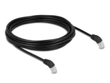 Delock 80278 Rj45 Cable De Red Cat.6a S/Ftp 45° Nach Unten Angular 5 M Negro