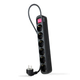 EAN 8433281010192 - Nanocable 10.37.0006-BK base múltiple 1,4 m 6 salidas AC Interior Negro imagen 1