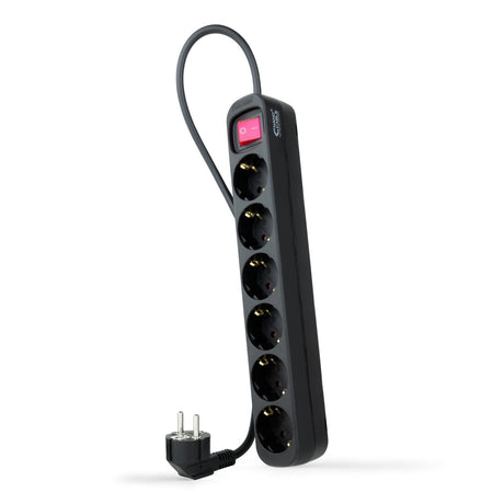 EAN 8433281010192 - Nanocable 10.37.0006-BK base múltiple 1,4 m 6 salidas AC Interior Negro imagen 1