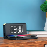 Terratec Chargeair Reloj Despertador Digital Negro, Amarillo