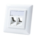 Logilink Nk4020 Toma 2 X Rj-45 Keystone Blanco Blanco