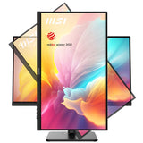 Msi Monitor Modern Md2412p. 23.8 (60cm). Plano. Ips. 1920x1080 (Fhd). 100hz. Negro