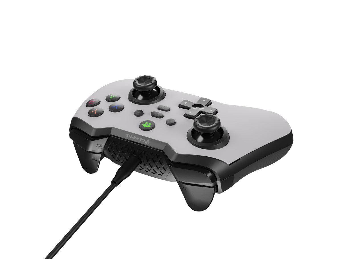 Gamepad Genesis Mangan 300 Usb (For Pc/Switch/Mobile) Blanco