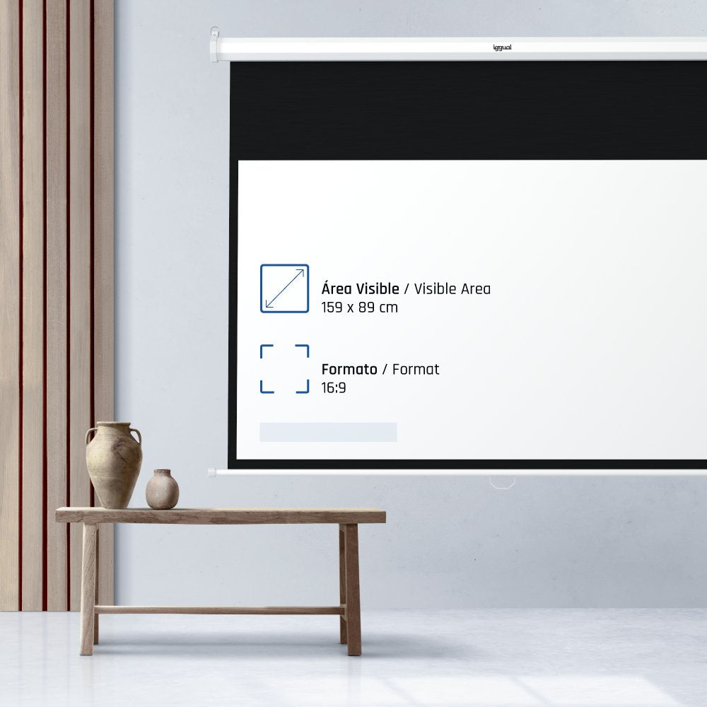 Pantalla De Proyección Iggual Psims159  182,9 Cm (72") 16:9