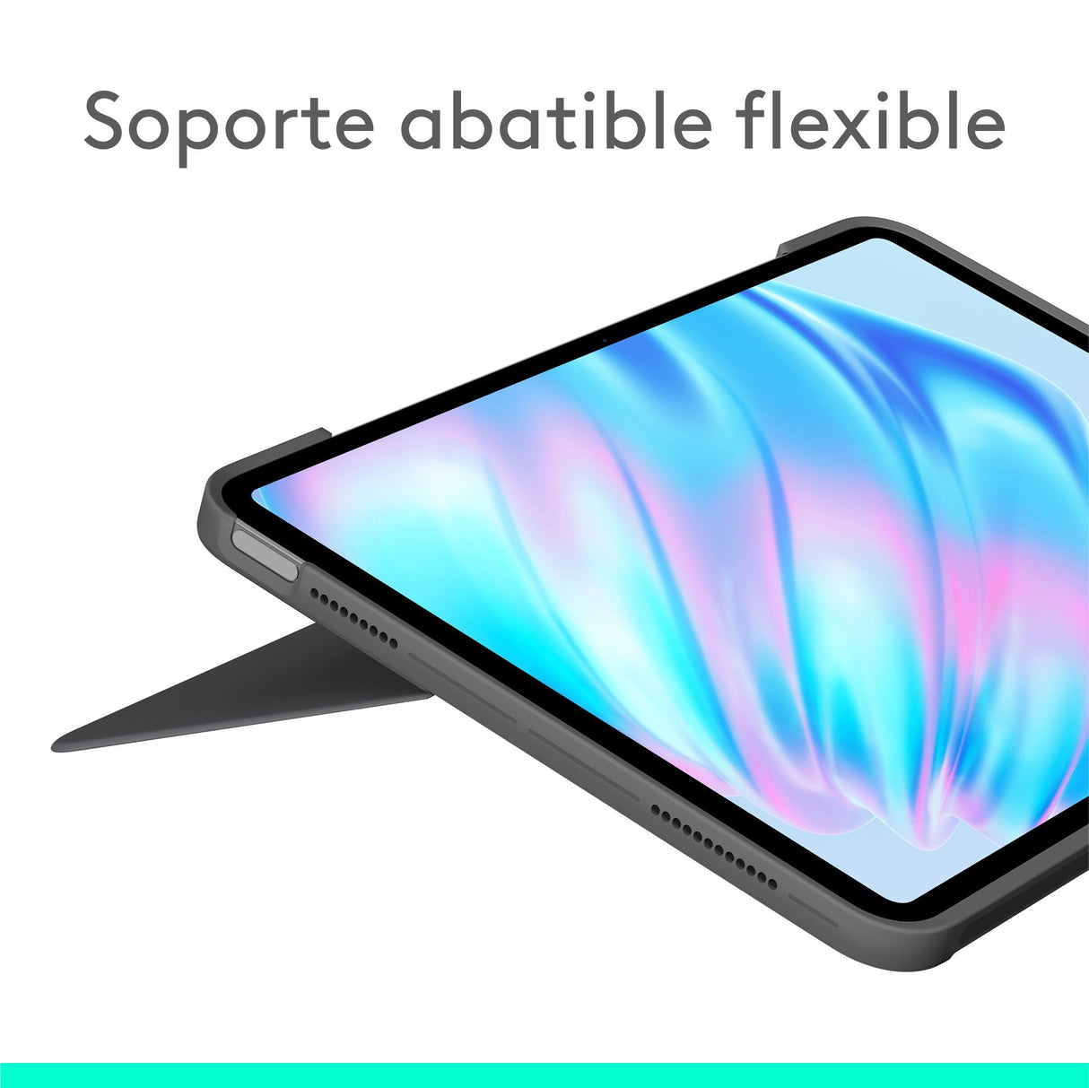 Logitech Combo Touch Caja De Teclado Y Folio Con Panel Táctil Luz Trasera Apple Smart Connector Qwerty Español Gris Oxford