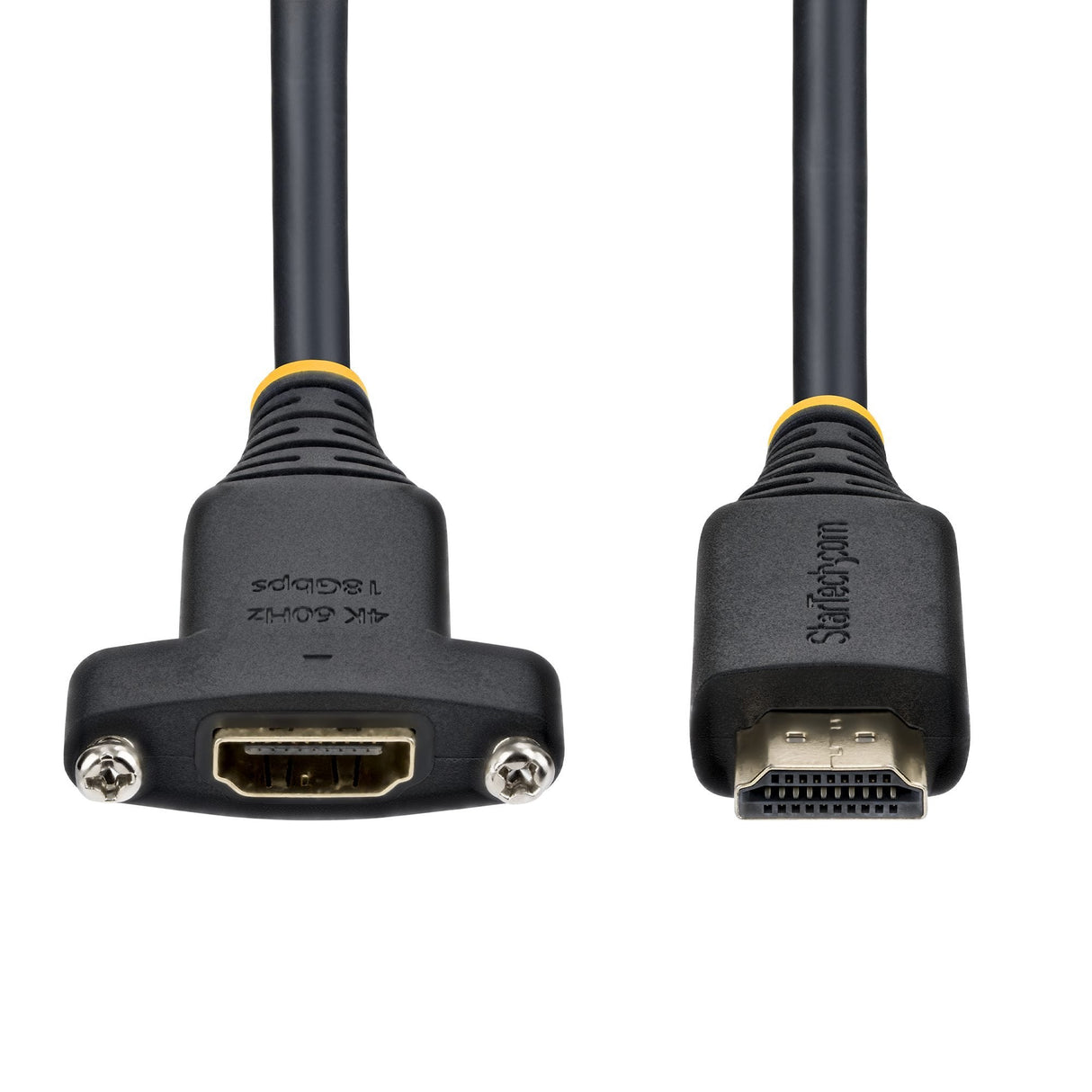 Startech.Com Startech - High Speed - Cable Alargador Hdmi Con Ethernet - Hdmi Macho A Hdmi Hembra - 1.8 M - Negro - Panelmontage, 1440p (Uwqhd)