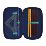 Herlitz Tricase Deep Ocean, Estuche De Estudiante (Azul, 31 Piezas)