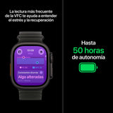 Apple Watch Ultra 4 Gps + Cellular 49mm Natural Titanium Case With Sand Trail Loop - M/L