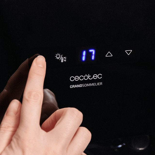 Vinoteca  Cecotec Bolero Grandsommelier 1550 Coolcrystal Bodega Para 15 Botellas