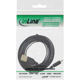 Inline Micro Usb 2.0 Cable Plano Usb A A Micro-B Negro / Dorado 3m