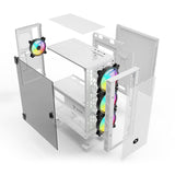 EAN 5901986048039 - Savio Raptor White X1 ARGB Glass/Mesh White Computer Case Midi Tower Blanco imagen 6