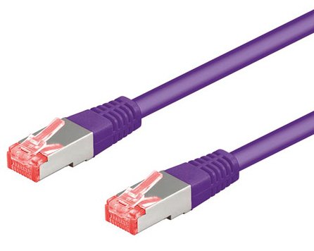 Patch-Kabel Cat6  0,25m Violet S/Ftp 2xrj45, Lsoh, Cu