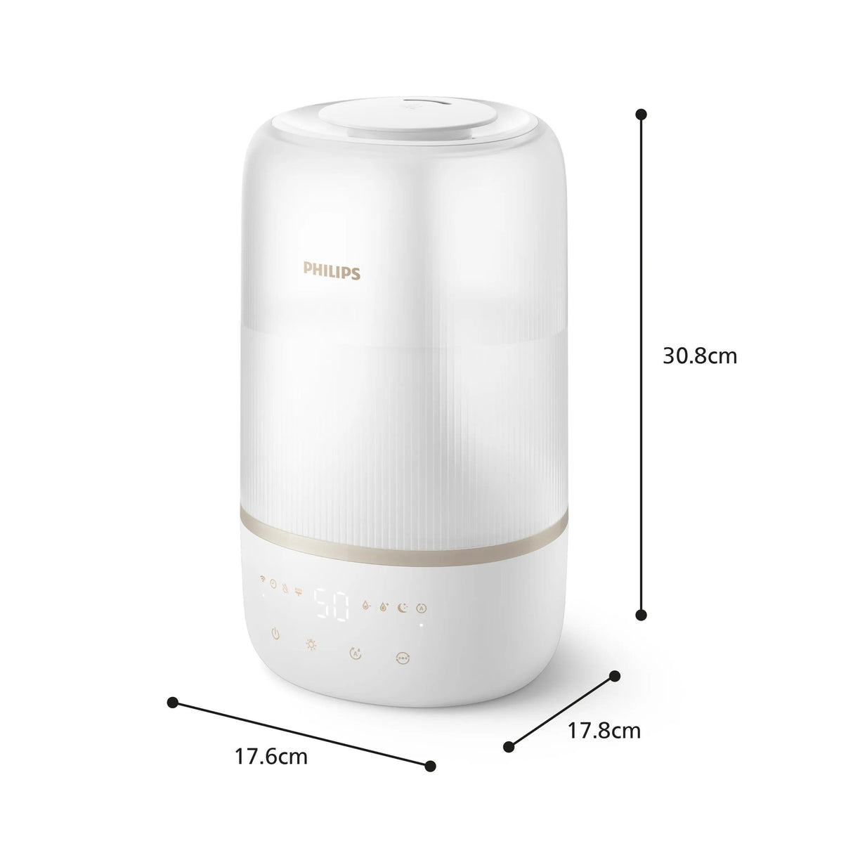 EAN 8720389048890 - Philips 1000 series HU1510/04 humidificador Ultrasónica 3 L Blanco 19 W imagen 9
