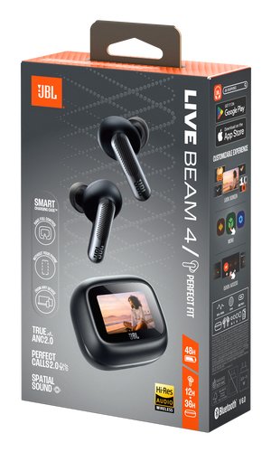 Jbl Live Beam 4, Kabellose In-Ear-Kopfhörer Con Bluetooth, 48 Std. Akkulau