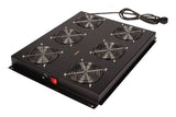 Roline 19-Zoll Dachlftereinheit 6 Lfter, On Off Fr Serverschrank Der Pro Serie Schwarz