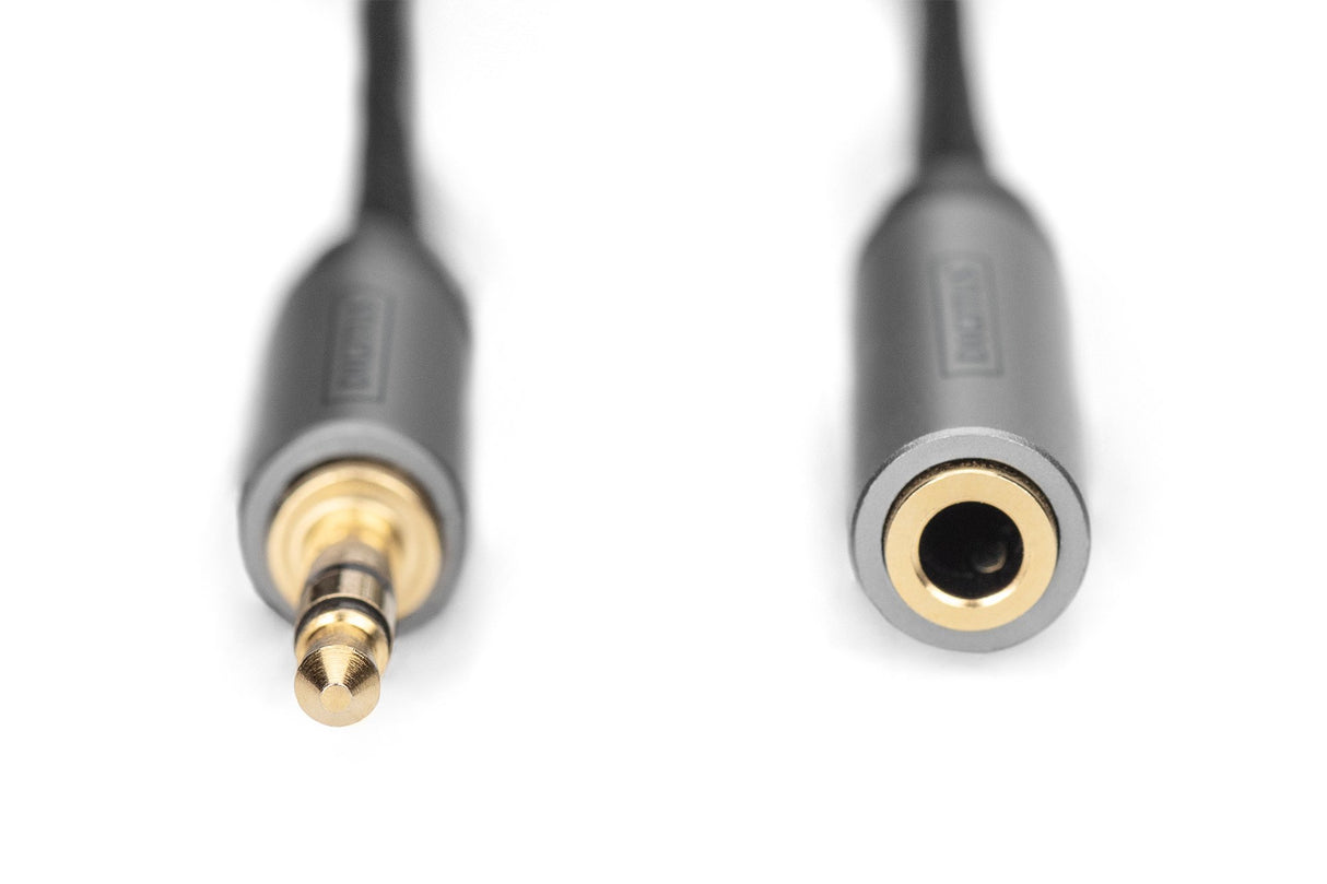 EAN 4016032481300 - Digitus DB-510210-030-S cable de audio 3 m 3,5mm Negro imagen 2
