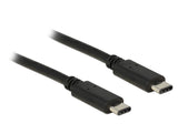 Delock Cable Usb Tipo-C 2.0 Macho > Usb Tipo-C 2.0 Macho 1,0 M Negro