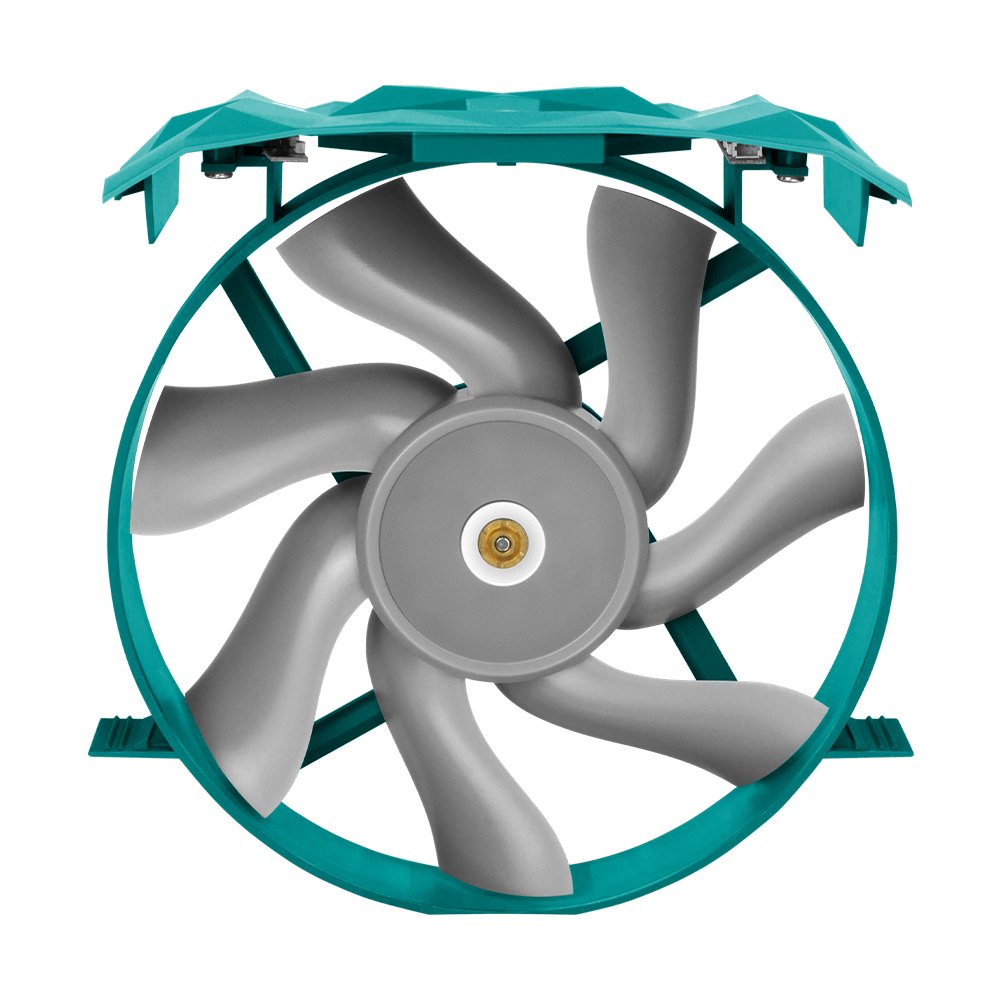 EAN 1230000071277 - Iceberg Thermal IceSLEET X7 Dual Procesador Enfriador 12 cm Verde azulado 1 pieza(s) imagen 8