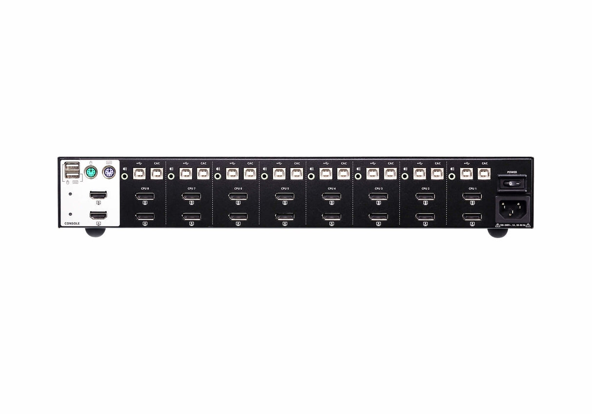 Conmutador Kvm Seguro 8-Port Usb Displayport Dual Display Secure Kvm Aten  Aten Kvm Seguro 8-Port Usb Displayport Dual Display Secure Kvm (Cs1148dp-At-G)