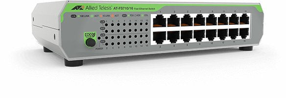 Allied Telesis At-Fs710/16-50 No Administrado Fast Ethernet (10/100) 1u Verde, Gris 990-005847-50