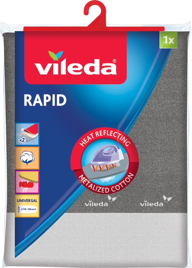 EAN 8001940001494 - Vileda Rapid Cubierta superior para tabla de planchado Algodón Gris imagen 1