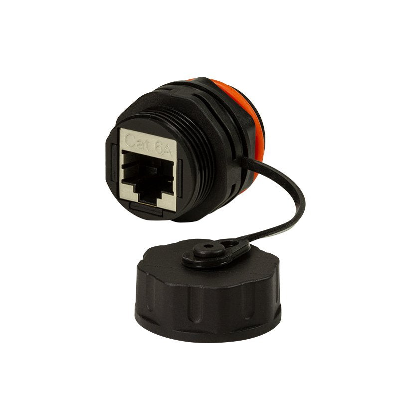 Logilink Cat.6a Indumrie Schraub-Kupplung 2xrj45, Negro