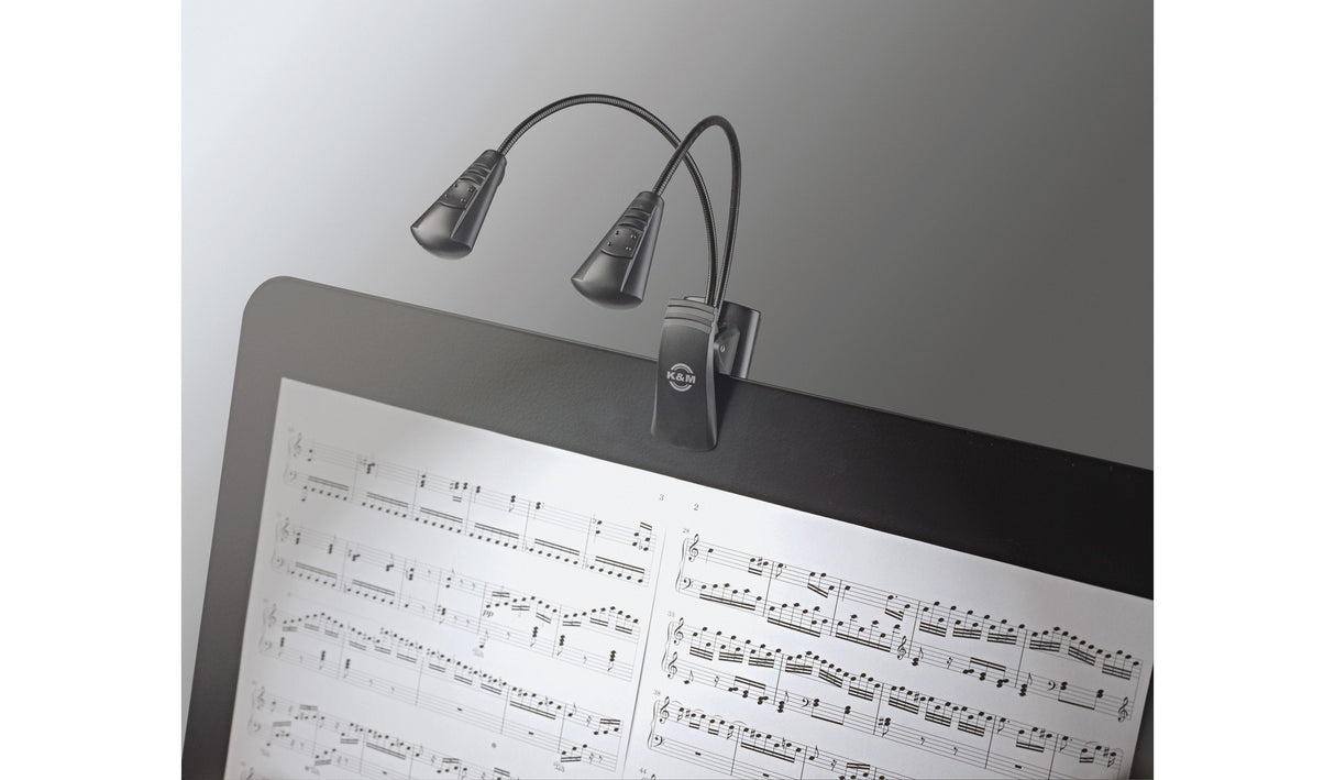 K&M 12243 Notenpultleuchte Double Led Flexlight