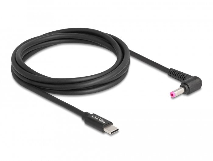 Delock Notebook Ladecable Usb Type-C Stecker Zu Hp 4,8 X 1,7 Mm Stecker