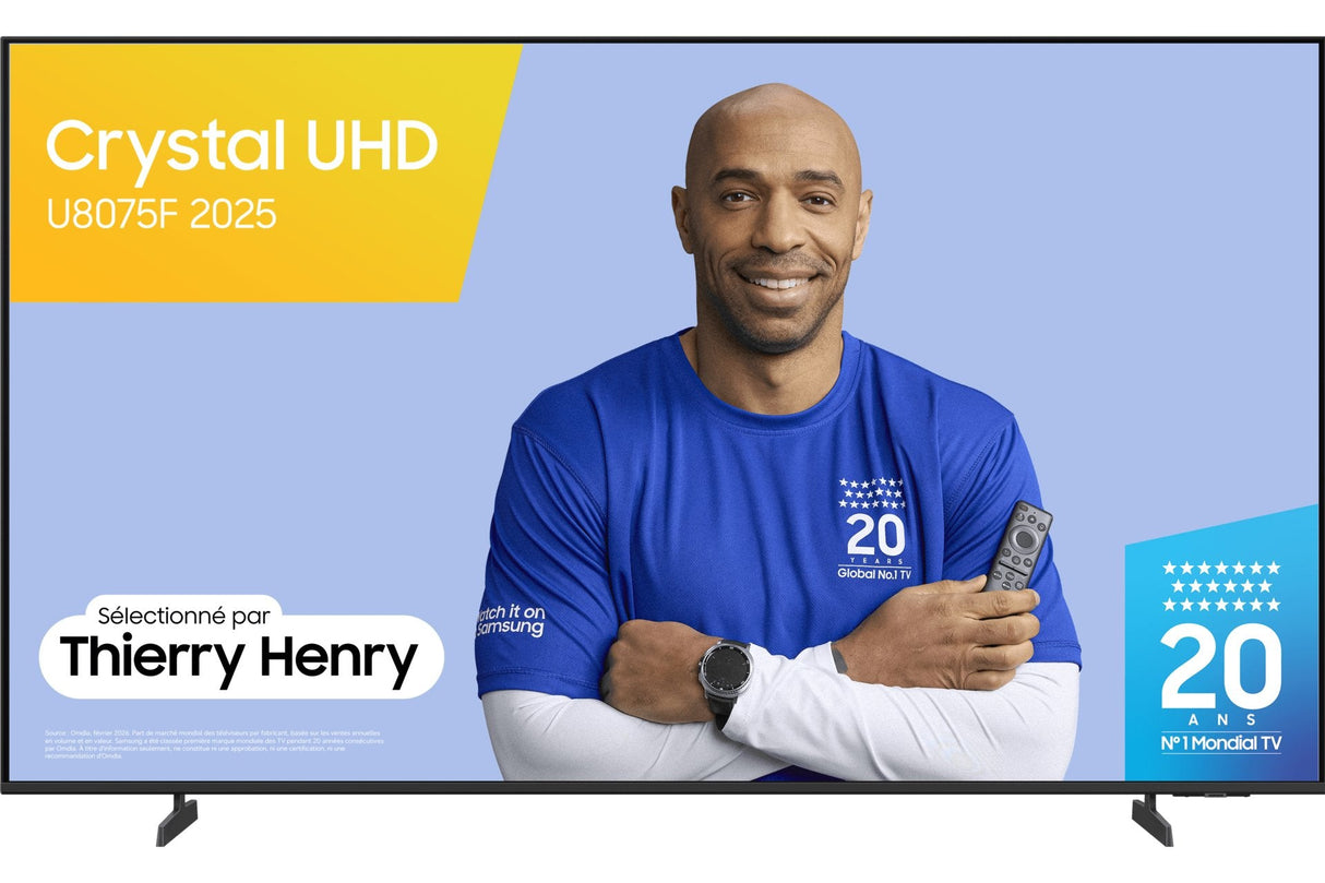 Samsung Tv 65 Pulgadas Crystal Uhd U8075h 4k Smart Tv Con Vision Ai Companion, Crystal Processor 4k, Dynamic Sound Pack Tv Plus, Cine Y Series