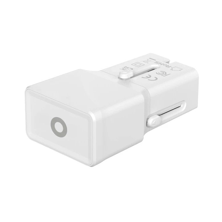 Mobile Origin Travel Adapter 25w Eu/Us/Uk/Au, White
