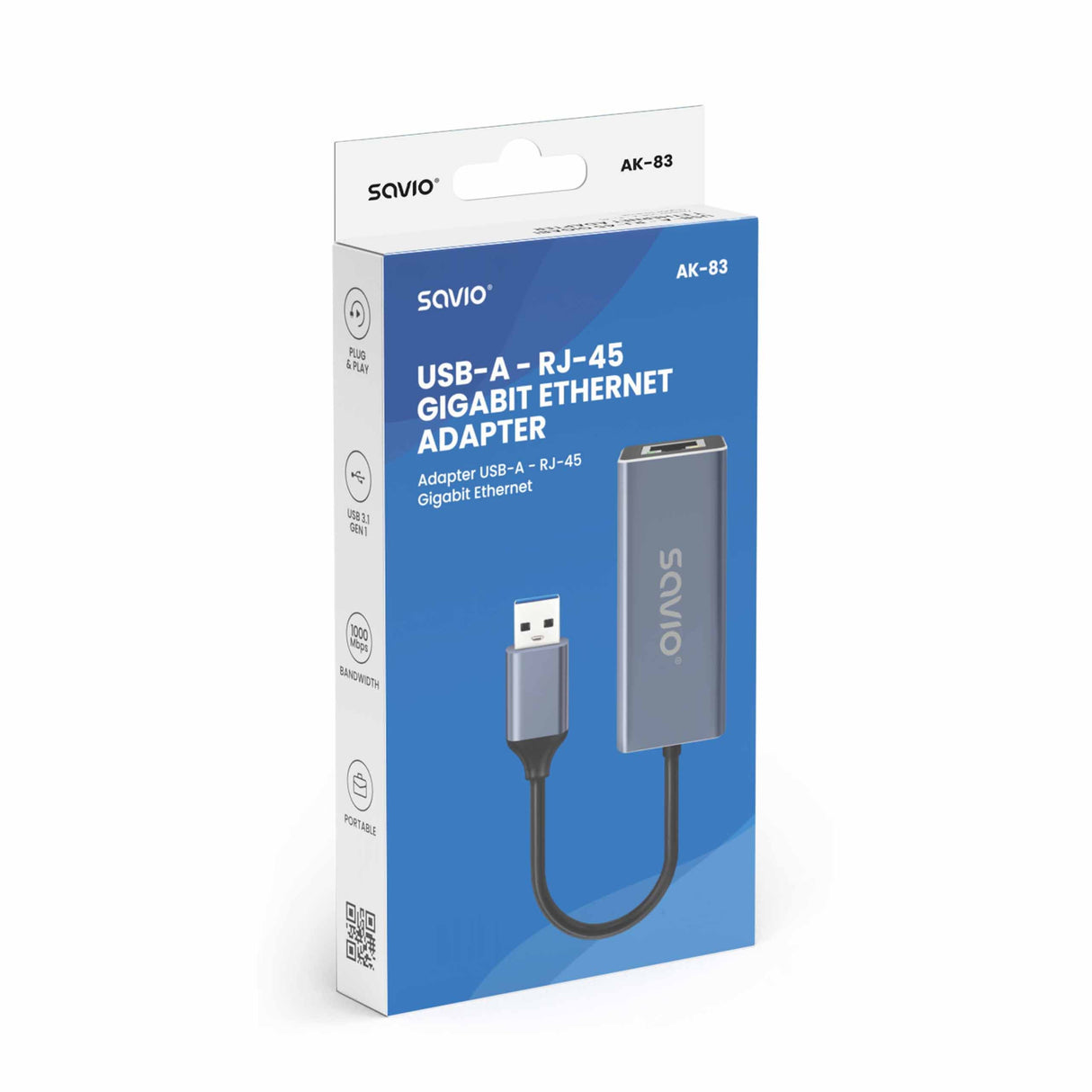 EAN 5901986049807 - Savio AK-83 tarjeta y adaptador de interfaz RJ-45 imagen 4