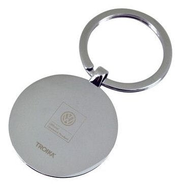 Llavero De Anilla Troika Vw Volkswagen Keyring  Negro, Plata