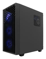 Caja Pc Coolbox Gaming Atx Ga300 Gridline Argb Black Usb-C 5 Vent.