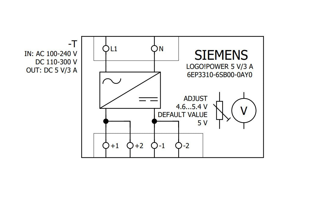 Siemens 6ep3310-6sb00-0ay0 Fuente De Alimentación & Convertidor De Tensión Indoor Multicolor - Fuente De Alimentación