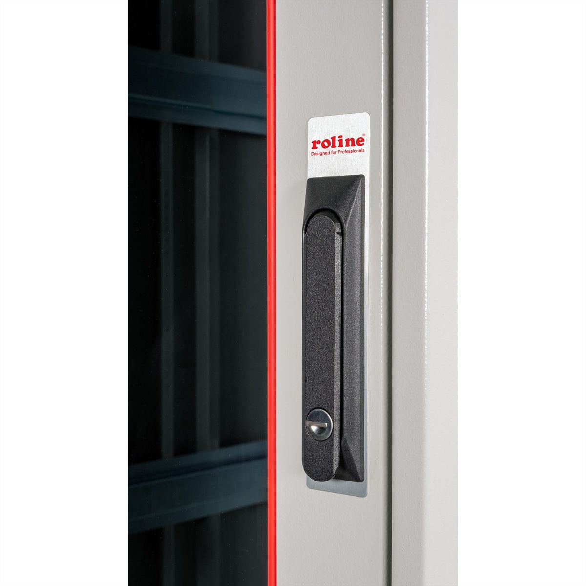 Roline 19-Zoll Netzwerkschrank Pro 32 He, 800x800 Bxt Glastr Grau