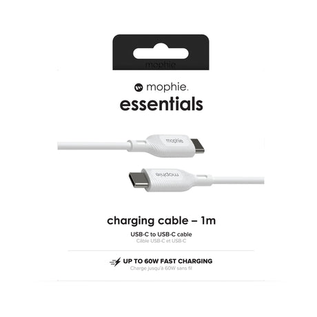 EAN 0840056199354 - mophie essentials charging cables | 1M cable USB USB 2.0 USB C Blanco imagen 6