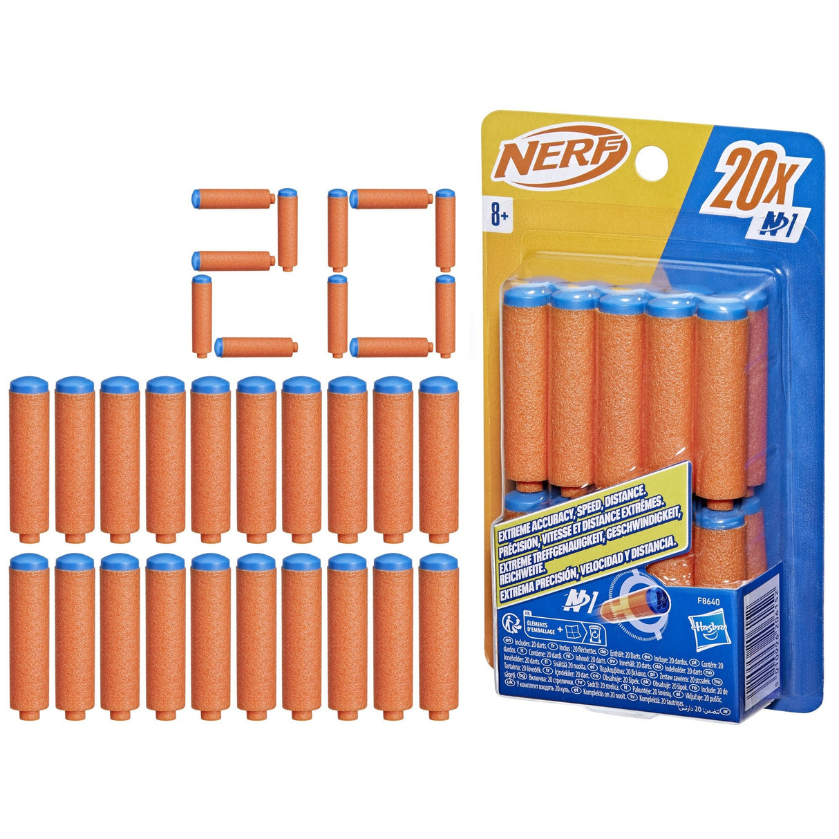 Nerf  F8640eu4, Dartblaster Azul/Naranja