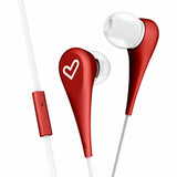 Energy Auricular Earphones Style 1+ In-Ear Flat Cable Microfono Red 446001