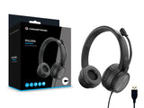 Auriculares Conceptronic Usb-A Mikro,Int.Bed.Mereo 2.0m Sw